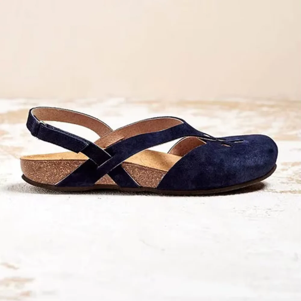 Retro Women's Sandals with Adjustable Ankle Strap, Soft Outsole, and Ajoured Design for Summer Style - Image 5