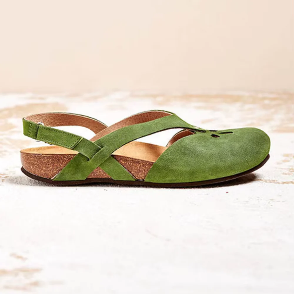 Retro Women's Sandals with Adjustable Ankle Strap, Soft Outsole, and Ajoured Design for Summer Style - Image 6