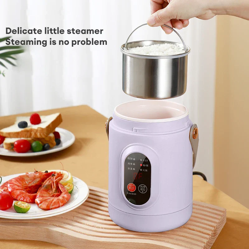 Rice Cooker Multifunctional Portable Electric Hot Pot Cooker Travel 2025 Compact All In One Rice Stew Keep Warm - Image 2