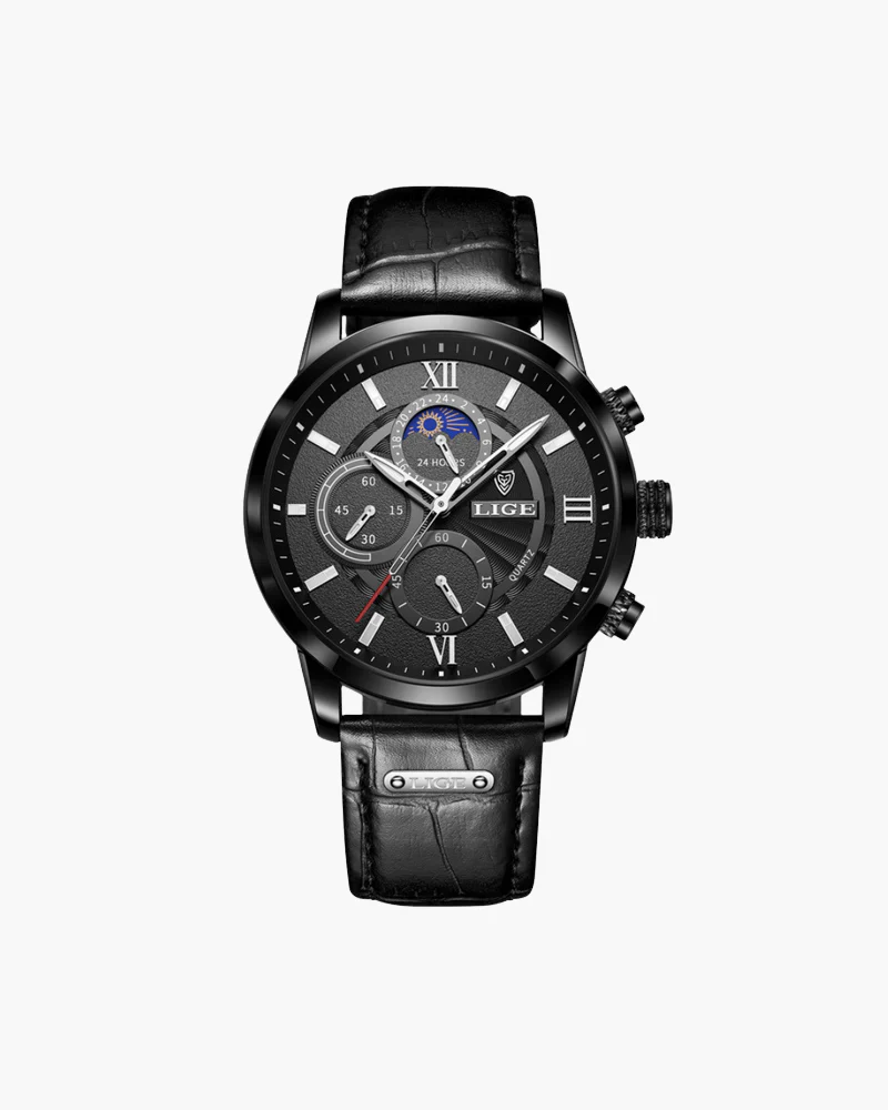 Robust men's wristwatch – classic design, stainless steel, for business and leisure - Image 3