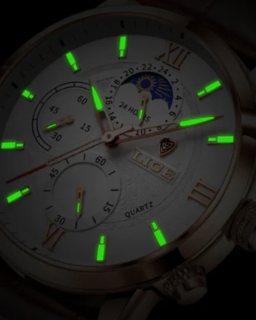 Robust men's wristwatch – classic design, stainless steel, for business and leisure - Image 4