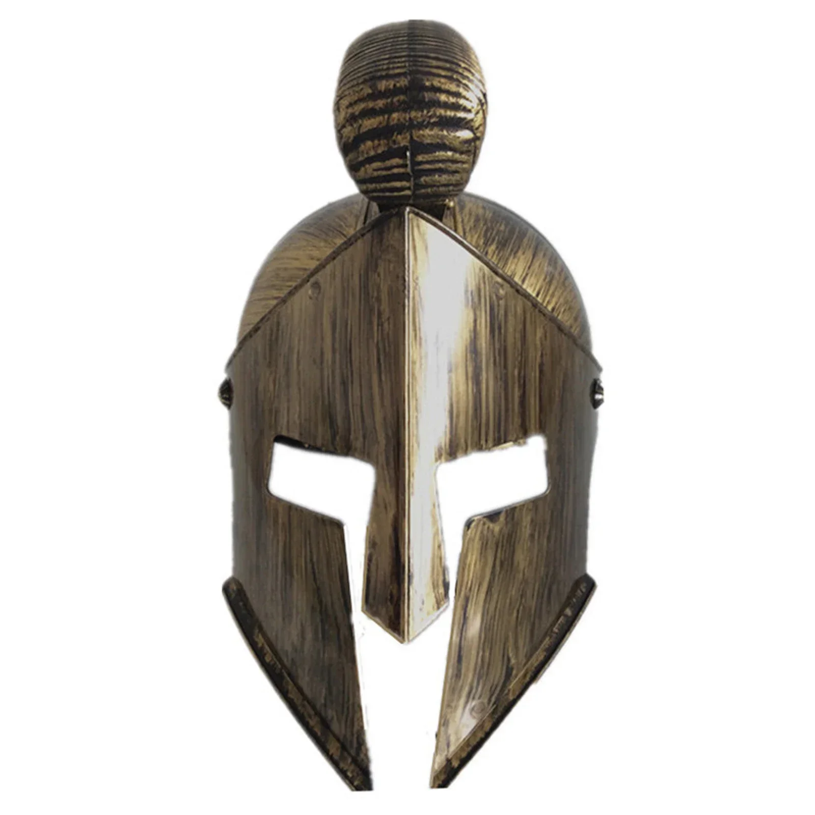 Roman Gladiator Helmet with Moving Face Cover for Adult and Teen Costume, Lightweight Durable Plastic Design - Image 4