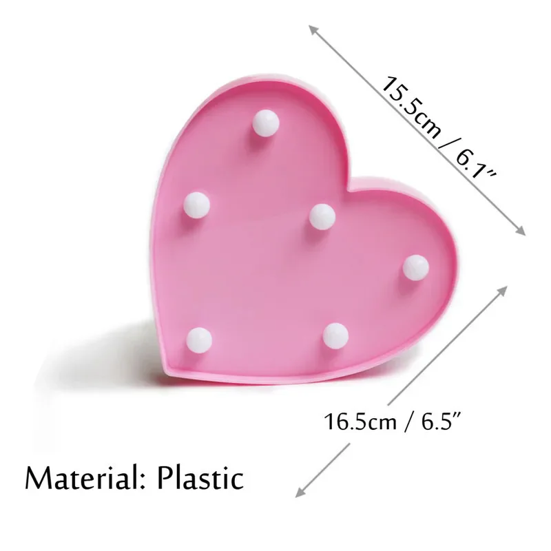 Romantic Heart LED Night Light - Warm White Lamp, An Elegant Valentine's Day Gift for Weddings & Home Décor - Image 5