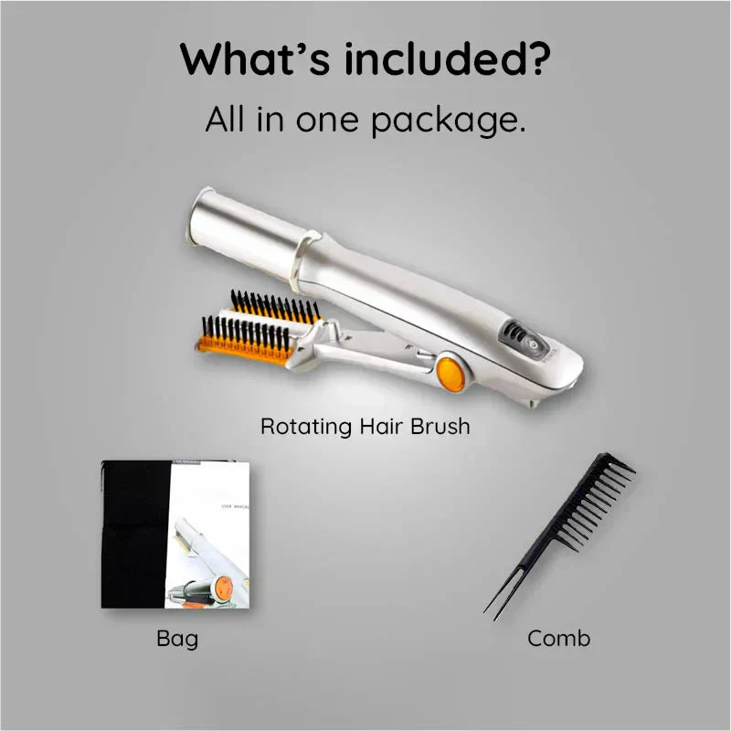 Rotating Hair Iron 2-in-1 Salon-Quality Hair Styling Tool, 3 Heat Settings, Wet and Dry Styling, Fall 2025 Trend Gift - Image 6