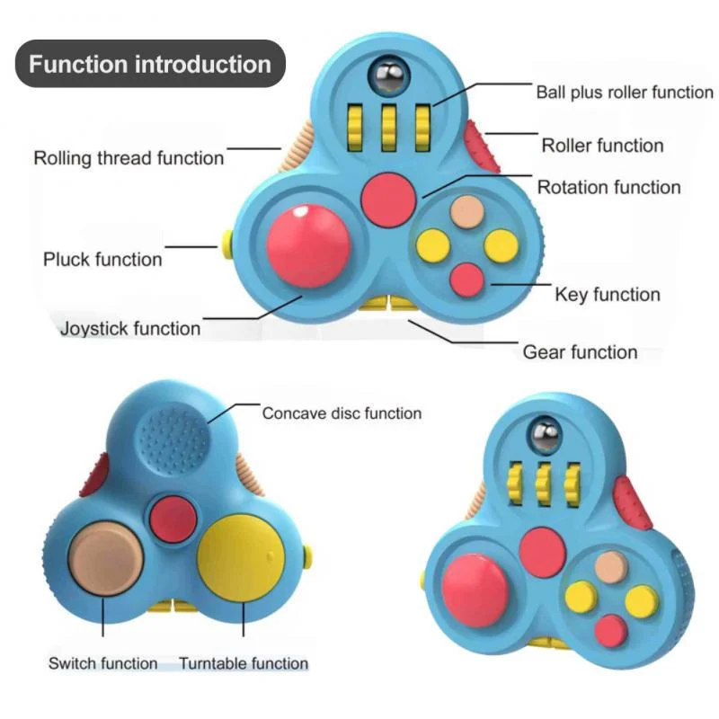 Fidget Toy Rotating Magic Spinner Calming Focus 2025 - Image 3