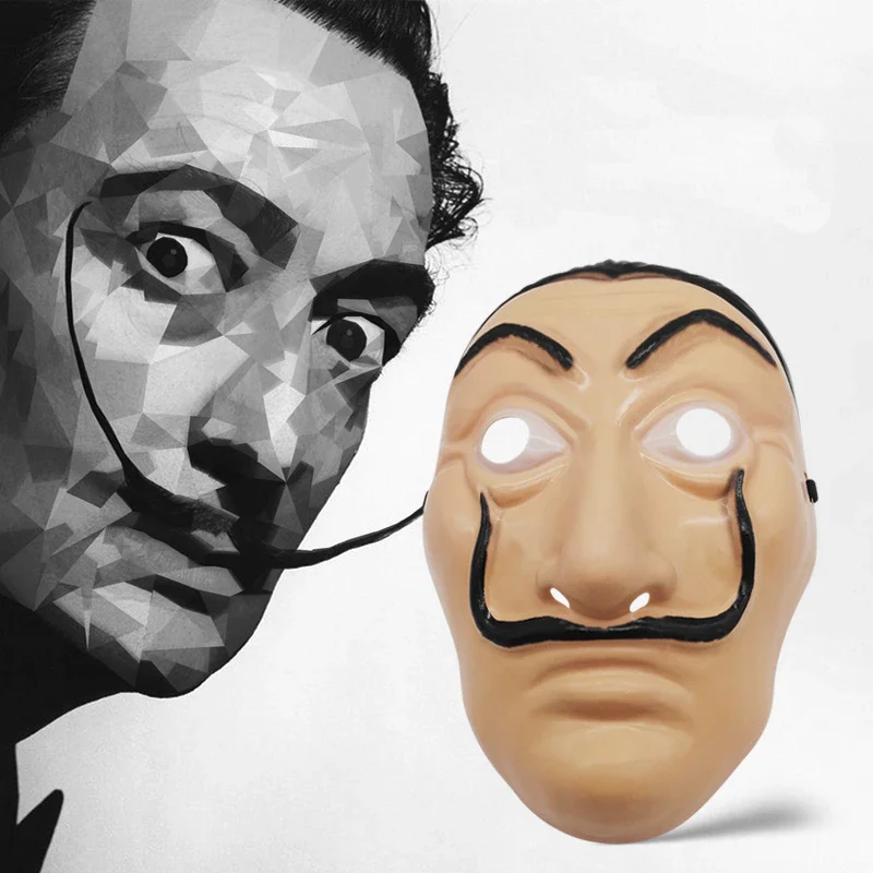 Salvador Dali Inspired Cosplay Costume with Mask for Adults and Children, Lightweight Polyester for Halloween and Themed Events