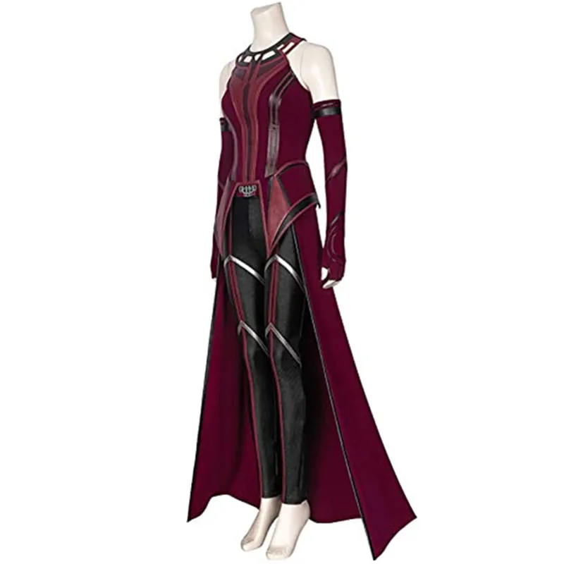 Scarlet Witch Cosplay Full Set Costume Cloak Pants - Image 4