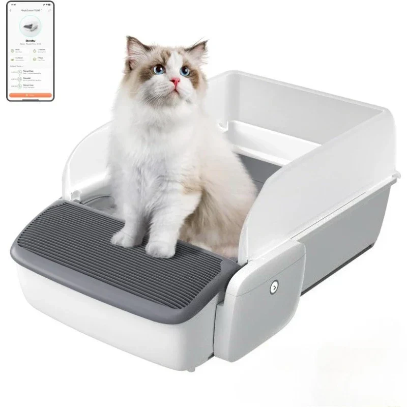 Self Cleaning Litter Box App Controlled Automatic Smart Litter Box TikTok Viral Fall 2025 Odor Free - Image 7