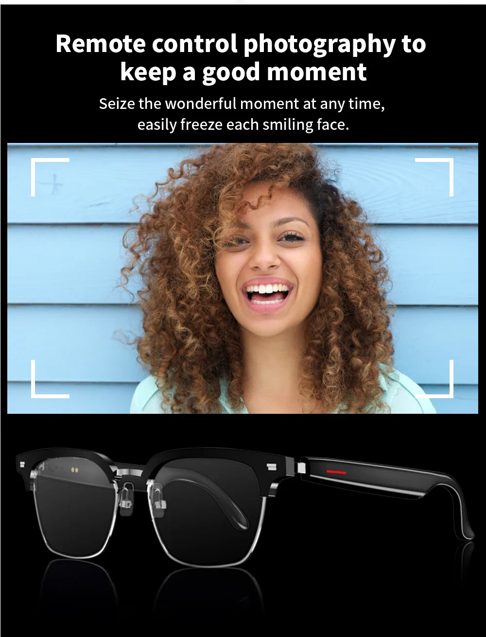 Smart Glasses Blue Light Polarized Audio Sunglasses - Image 11