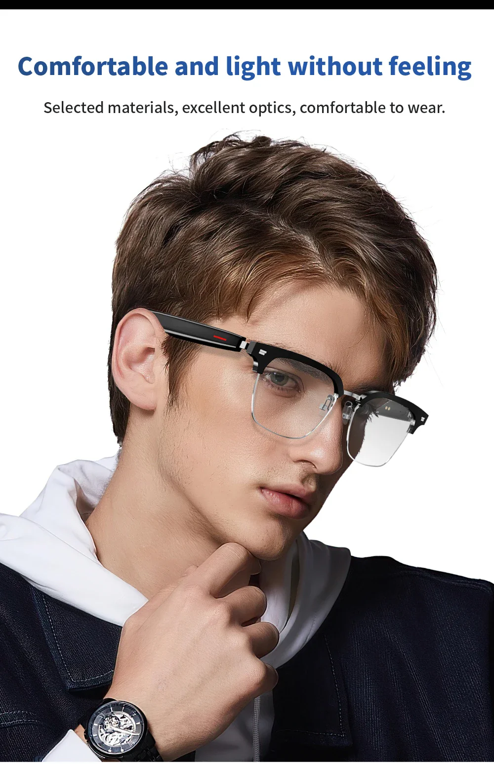 Smart Glasses Blue Light Polarized Audio Sunglasses - Image 16