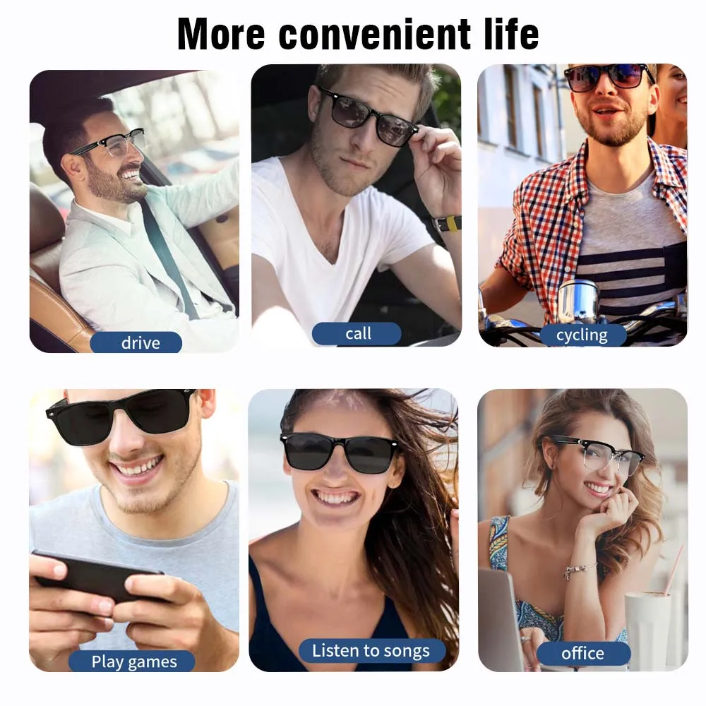 Smart Glasses Blue Light Polarized Audio Sunglasses - Image 4