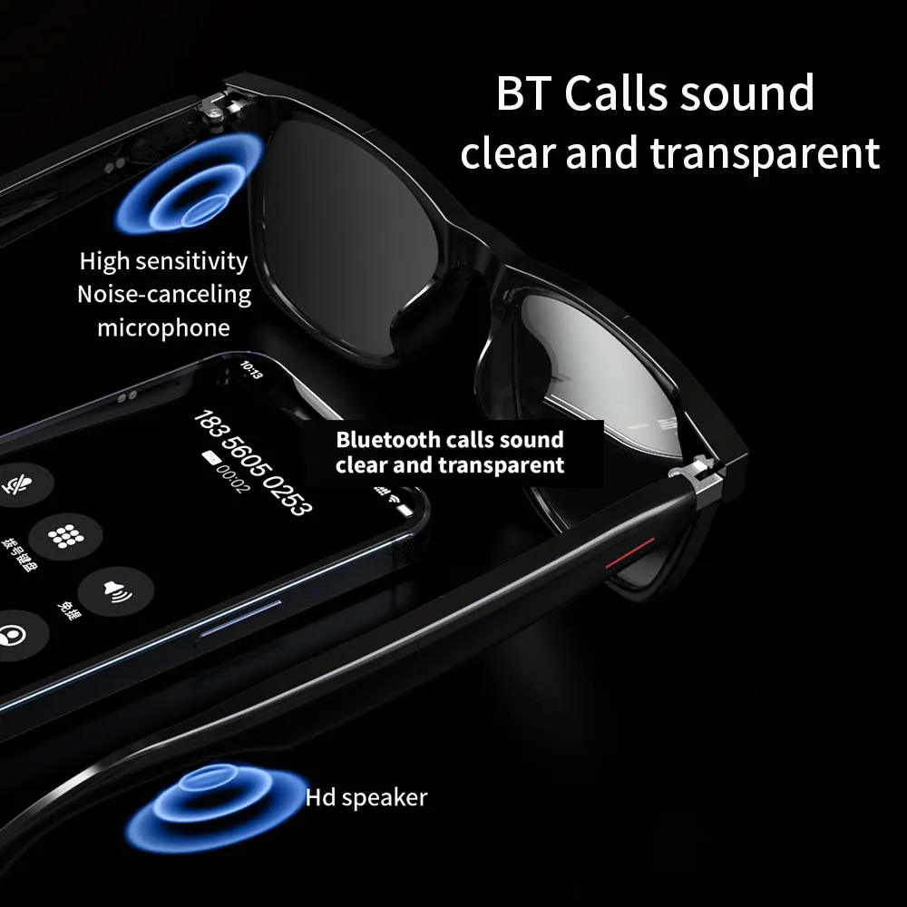 Smart Glasses Blue Light Polarized Audio Sunglasses - Image 5