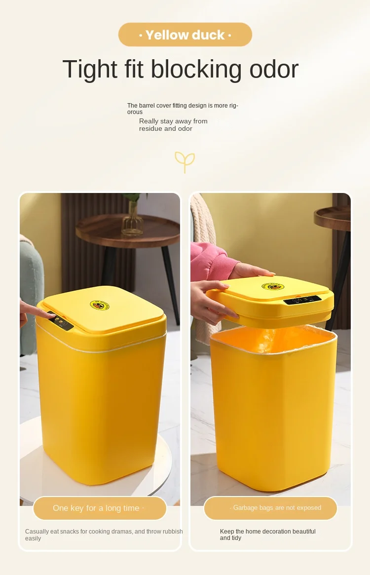 Sensor Trash Can Automatic Waste Bin Home 2025 Hands Free - Image 12