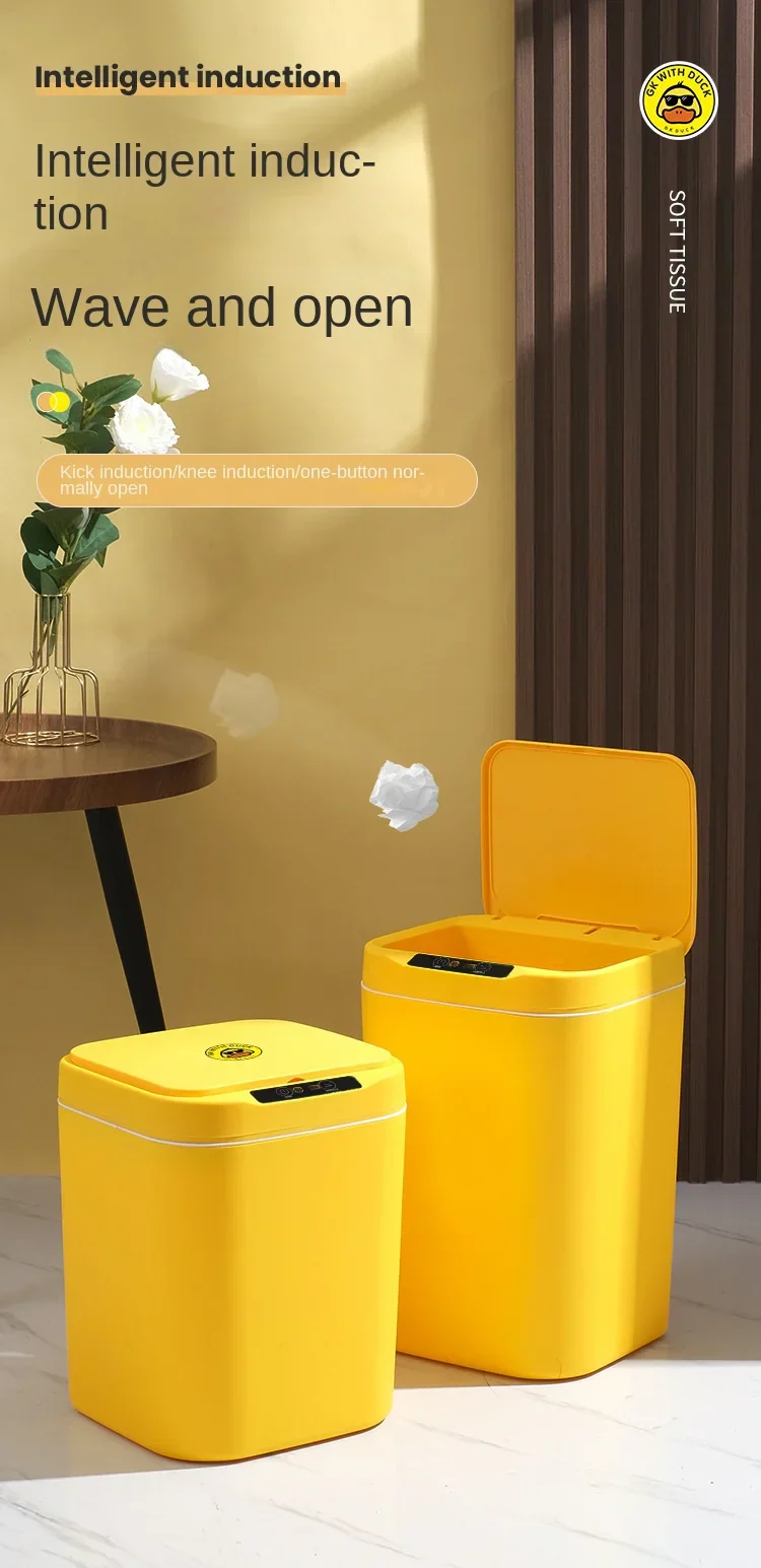 Sensor Trash Can Automatic Waste Bin Home 2025 Hands Free - Image 9