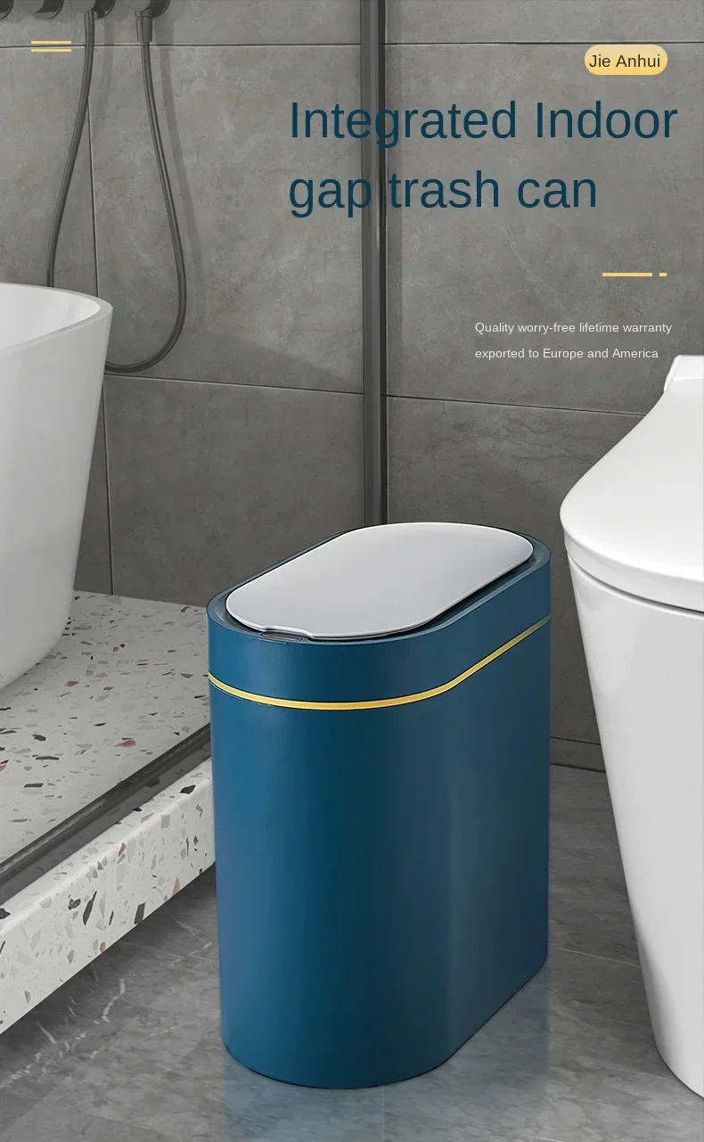Sensor Trash Can Touchless 8L Kitchen Bathroom Bin Compact - Image 18