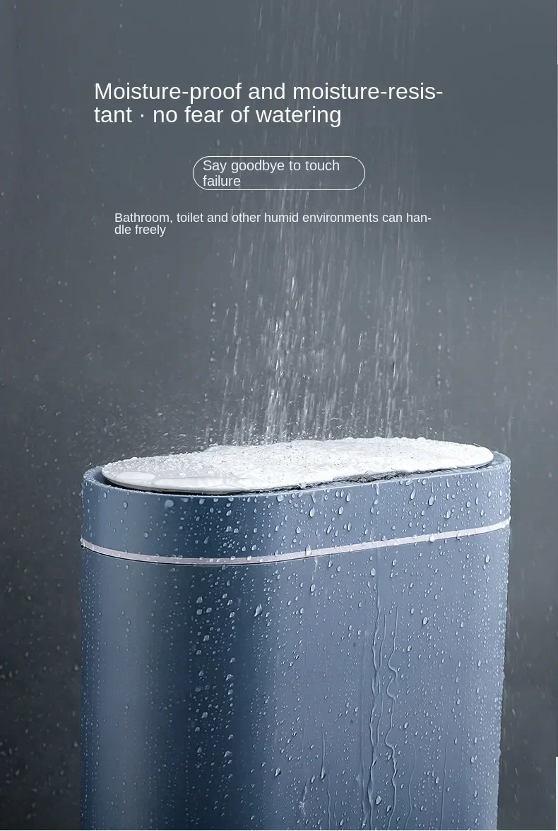 Sensor Trash Can Touchless 8L Kitchen Bathroom Bin Compact - Image 25