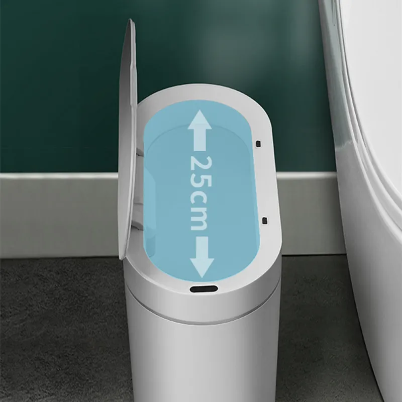 Sensor Trash Can Touchless 8L Kitchen Bathroom Bin Compact - Image 4