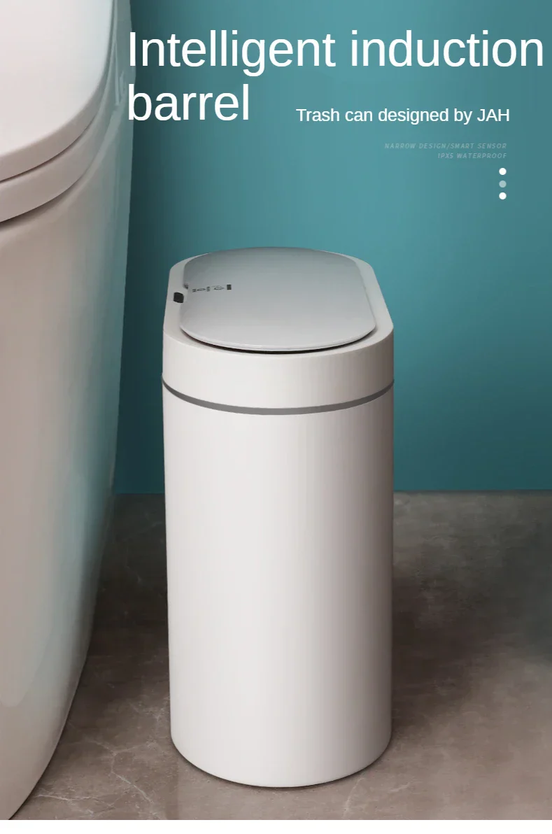 Sensor Trash Can Touchless 8L Kitchen Bathroom Bin Compact - Image 8
