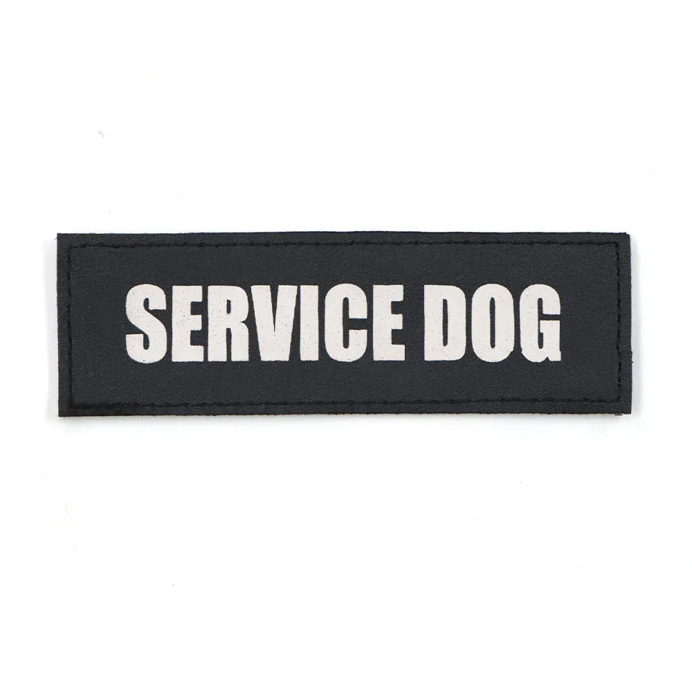 Service Dog Patch Black Harness Label Hook And Loop Fasteners Fall 2025 Easy On Off For Quick Identification