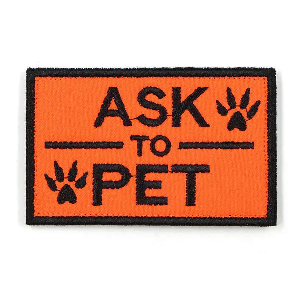 Service Dog Patch Black Harness Label Hook And Loop Fasteners Fall 2025 Easy On Off For Quick Identification - Image 5