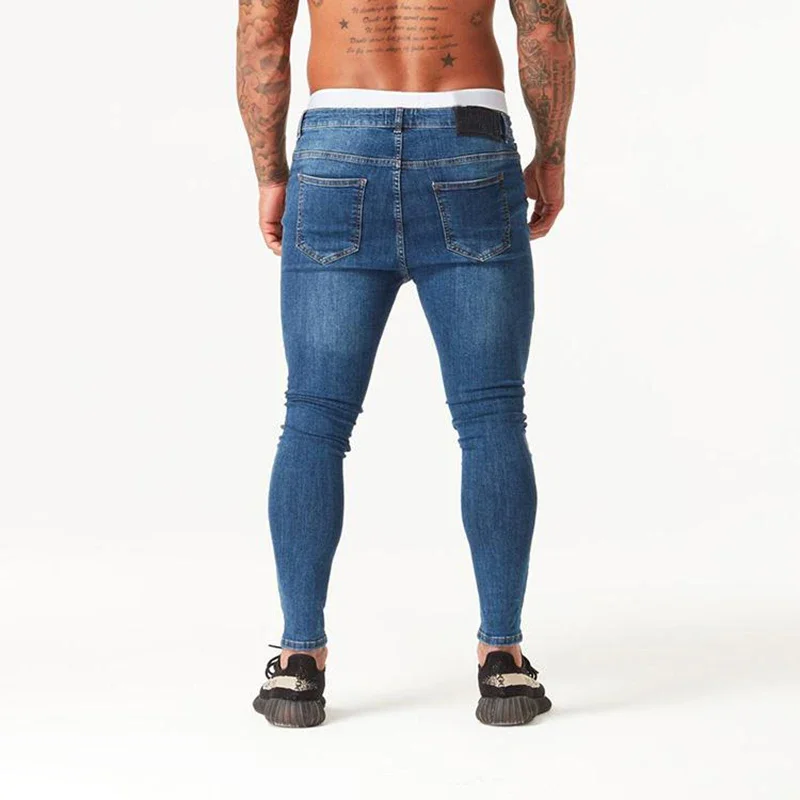 Shascullfites Spray On Jeans Men Hip Hop Distressed Ripped 3 Colors Super Skinny - Image 4