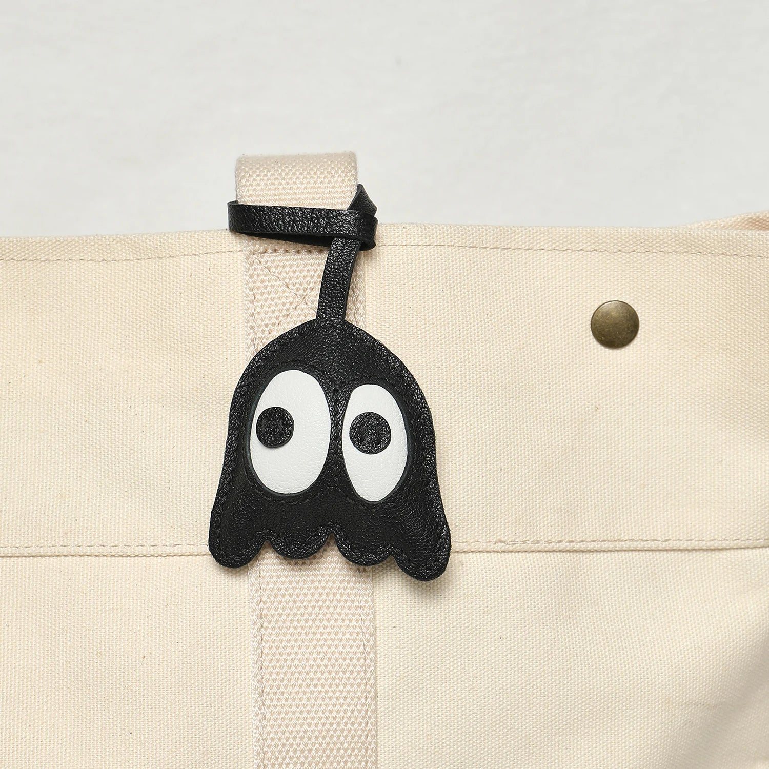 Leather Bag Charm No Face Keychain Black Cozy Cute Gift - Image 34