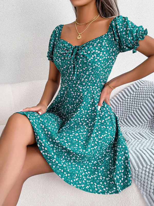 Short Sleeve Women's Dress, Lightweight Casual Summer Dress for Versatile Style and Comfort - Image 2