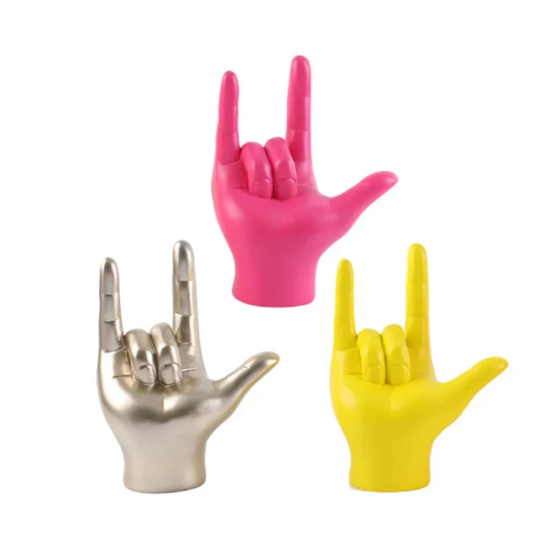 Sign Language Hand Statue 19.5cm Resin Figurine Home Decor Fall 2025 Meaningful Gift Desk Accent - Image 4