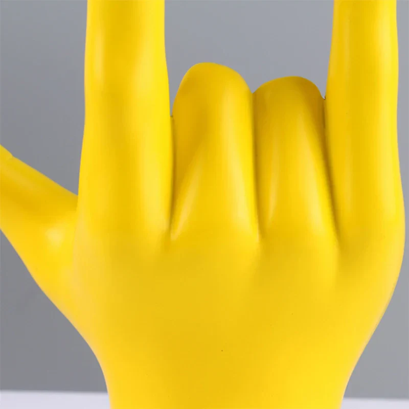 Sign Language Hand Statue 19.5cm Resin Figurine Home Decor Fall 2025 Meaningful Gift Desk Accent - Image 6