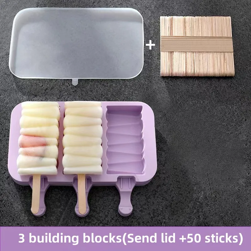 Silicone Ice Cream Mold Set with Lids, Fun Shapes Ice Pop Maker for Homemade Treats, Easy Release and Dishwasher Safe - Image 12