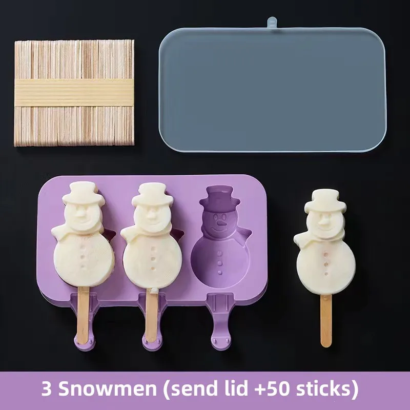 Silicone Ice Cream Mold Set with Lids, Fun Shapes Ice Pop Maker for Homemade Treats, Easy Release and Dishwasher Safe - Image 13