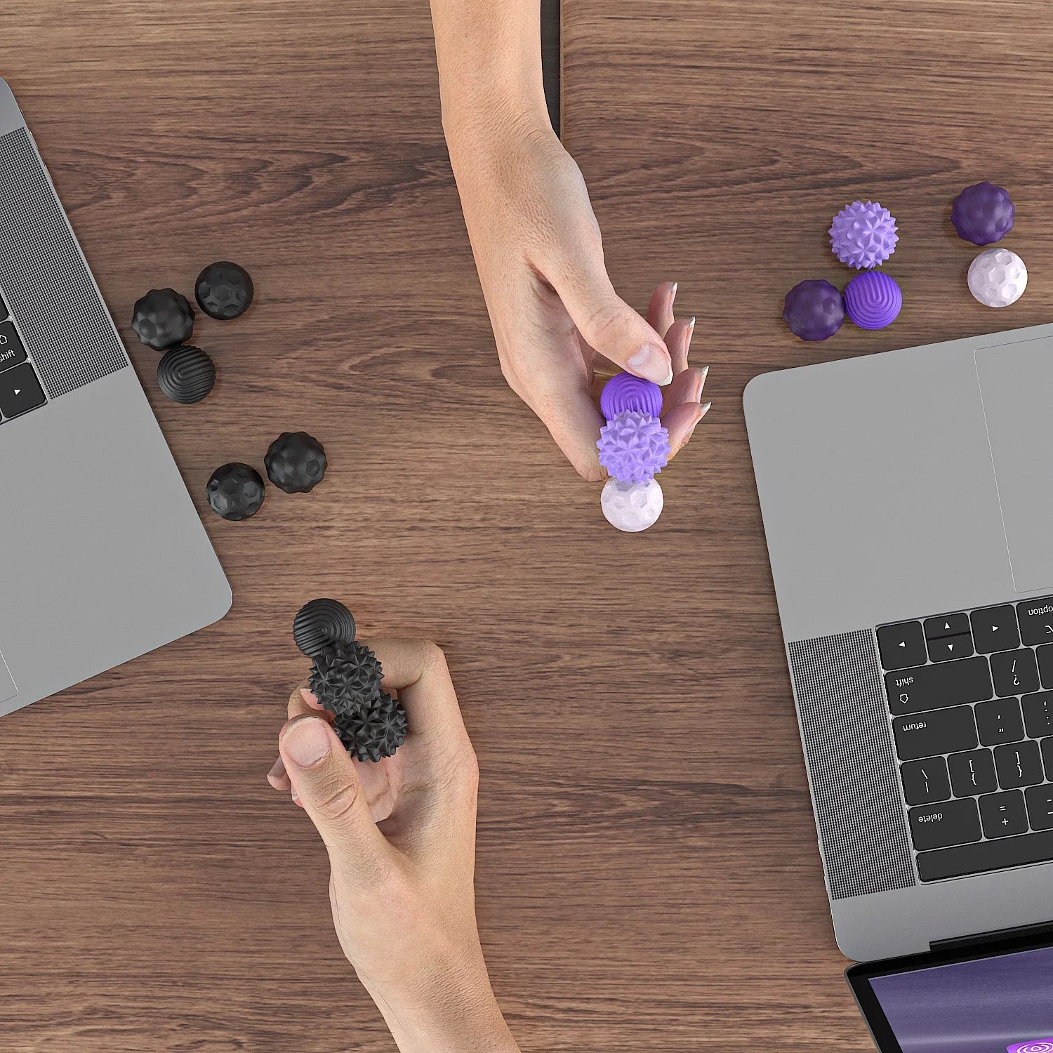Silicone Magnetic Sensory Balls Fidget Toy Stress Relief - Image 10