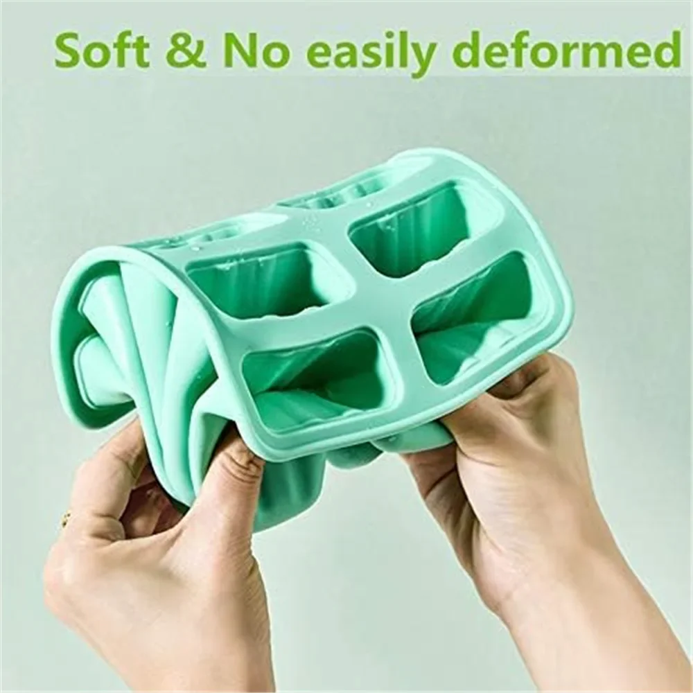 Silicone Popsicle Molds Set of 10, BPA Free Easy Release Ice Pop Maker, Reusable and Dishwasher Safe - Image 3