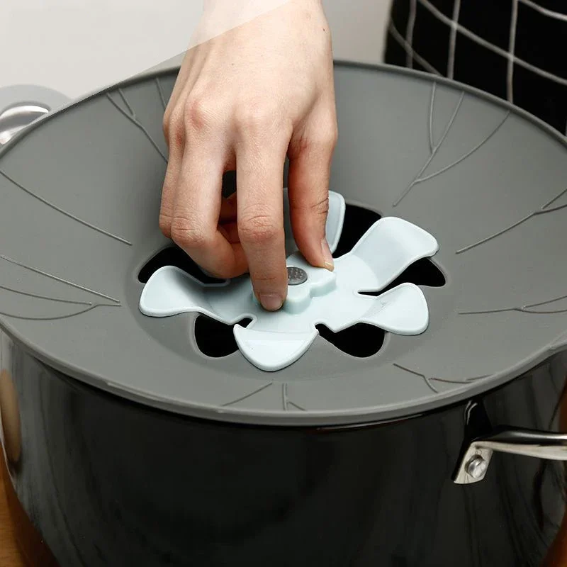 Silicone Pot Lid Spill Stopper Universal Anti Overflow Cover Kitchen Gadget Fall 2025 Keeps Stovetop Clean - Image 3