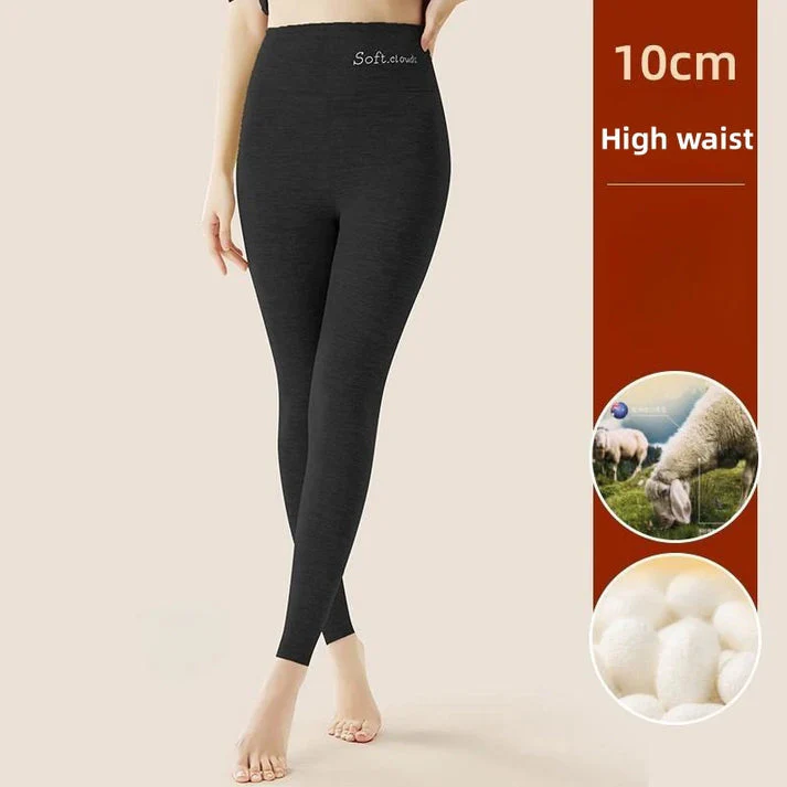 Silk Velvet Thermal Leggings for Women - High Waist Tummy Control & Butt Lift Winter Pants - Image 2