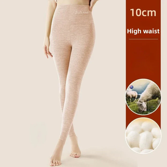 Silk Velvet Thermal Leggings for Women - High Waist Tummy Control & Butt Lift Winter Pants - Image 3
