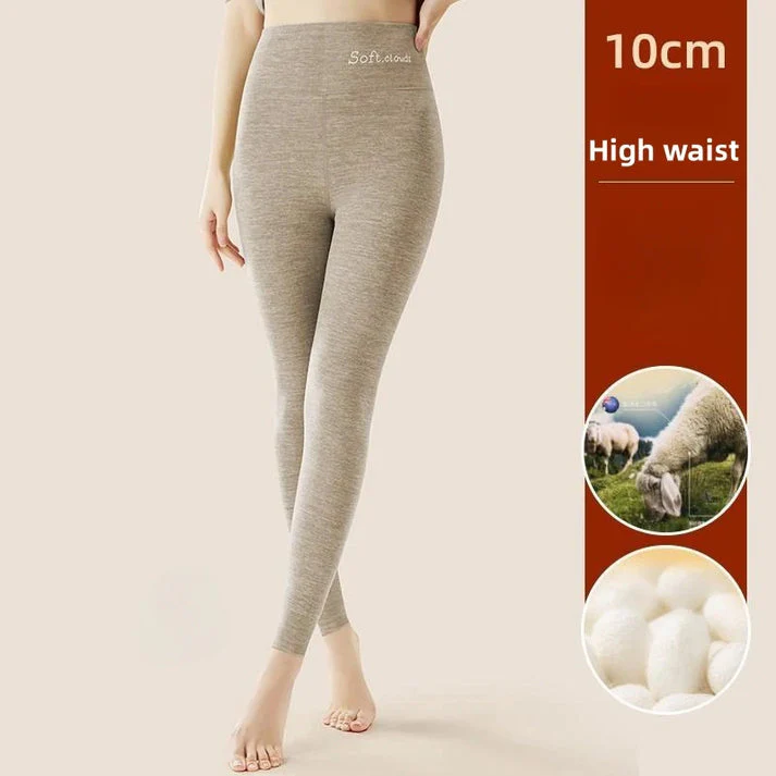 Silk Velvet Thermal Leggings for Women - High Waist Tummy Control & Butt Lift Winter Pants - Image 6