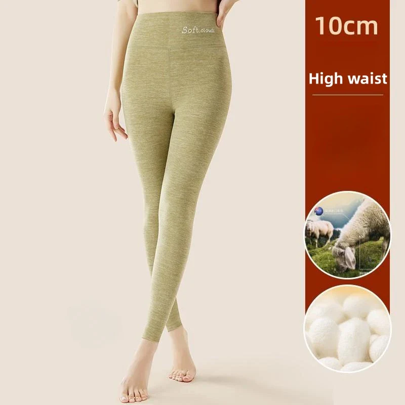Silk Velvet Thermal Leggings for Women - High Waist Tummy Control & Butt Lift Winter Pants - Image 7