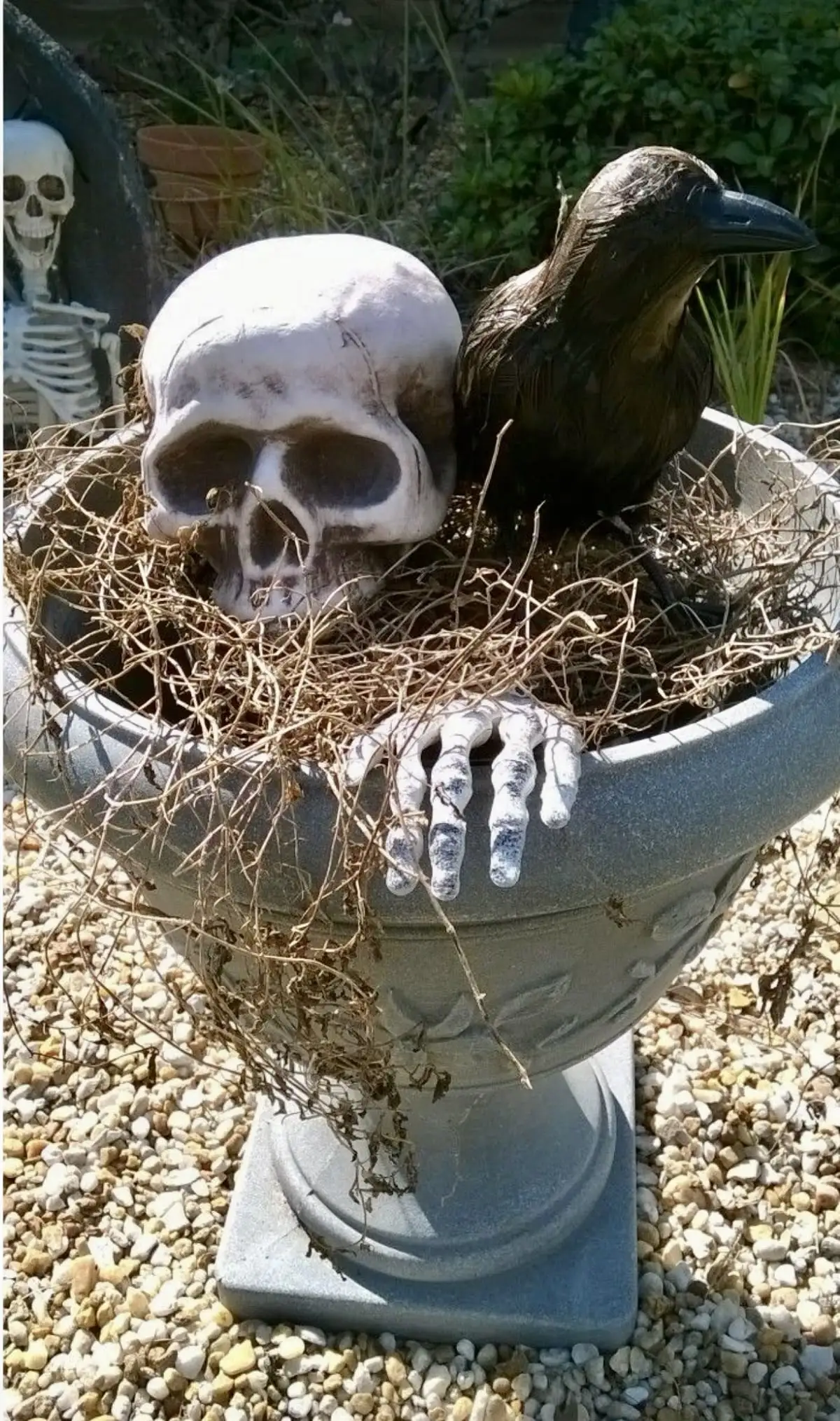 Skeleton Stakes Realistic Skull And Hands Lawn Halloween Decor Fall 2025 Outdoor Spooky Yard Prop - Image 4