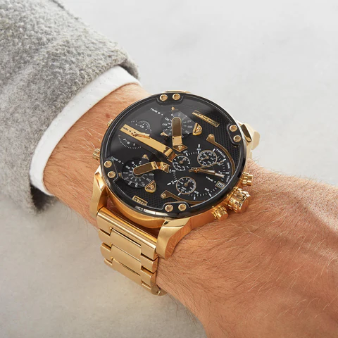 Sleek men's chronograph watch – sophisticated design, stainless steel, for business occasions - Image 3