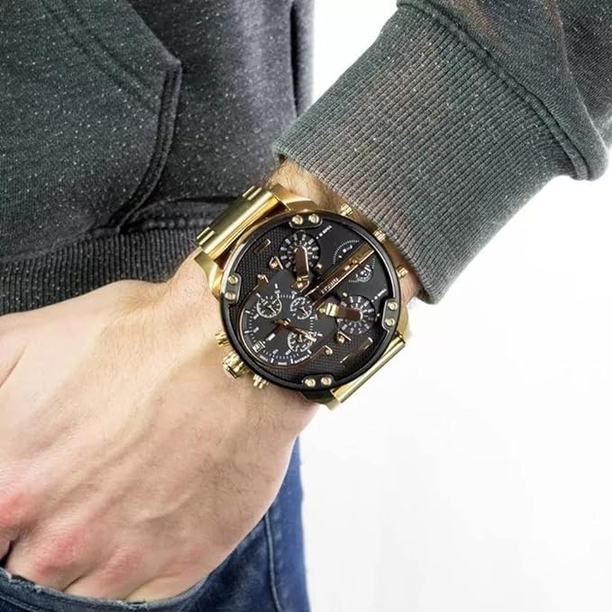 Sleek men's chronograph watch – sophisticated design, stainless steel, for business occasions - Image 4