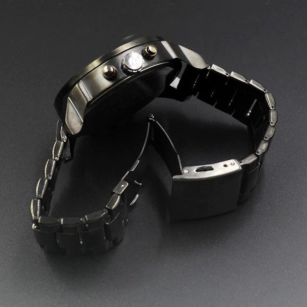 Sleek men's chronograph watch – sophisticated design, stainless steel, for business occasions - Image 6