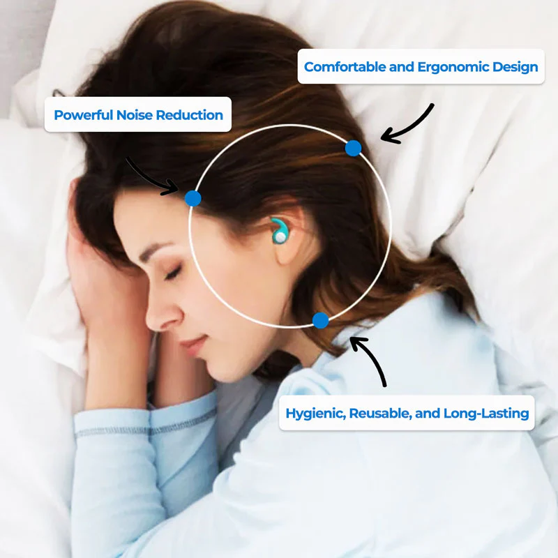 Sleep Earplugs Noise Cancelling Reusable Comfortable - Image 2