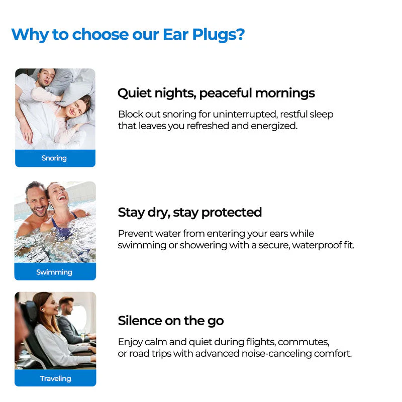 Sleep Earplugs Noise Cancelling Reusable Comfortable - Image 6