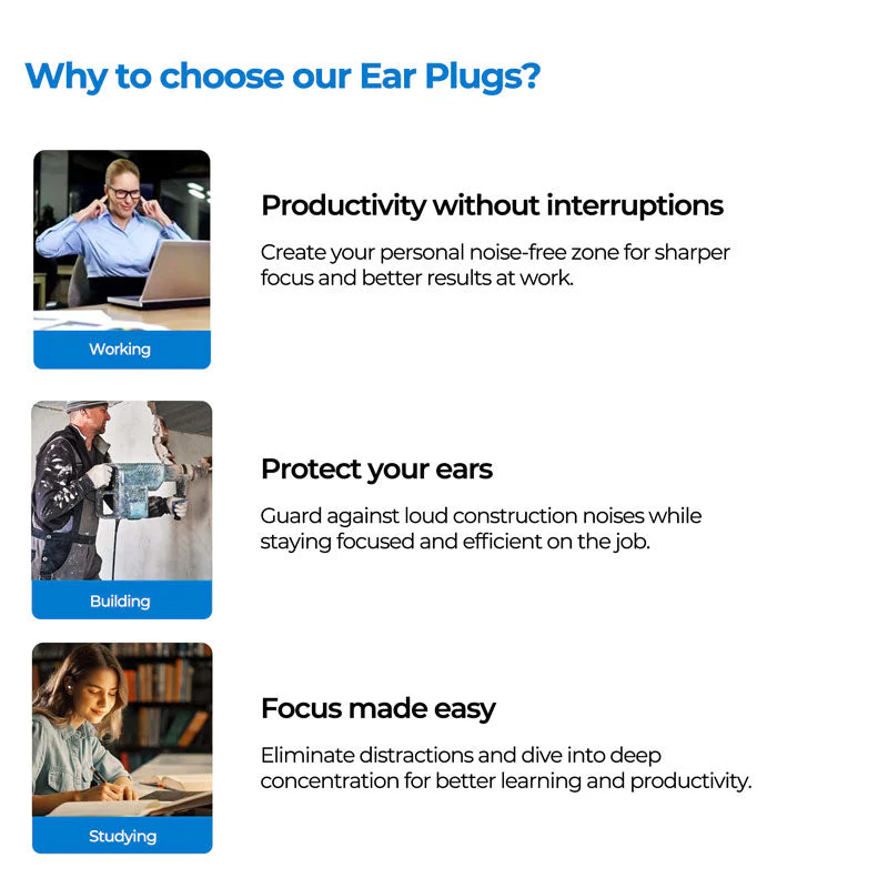 Sleep Earplugs Noise Cancelling Reusable Comfortable - Image 7