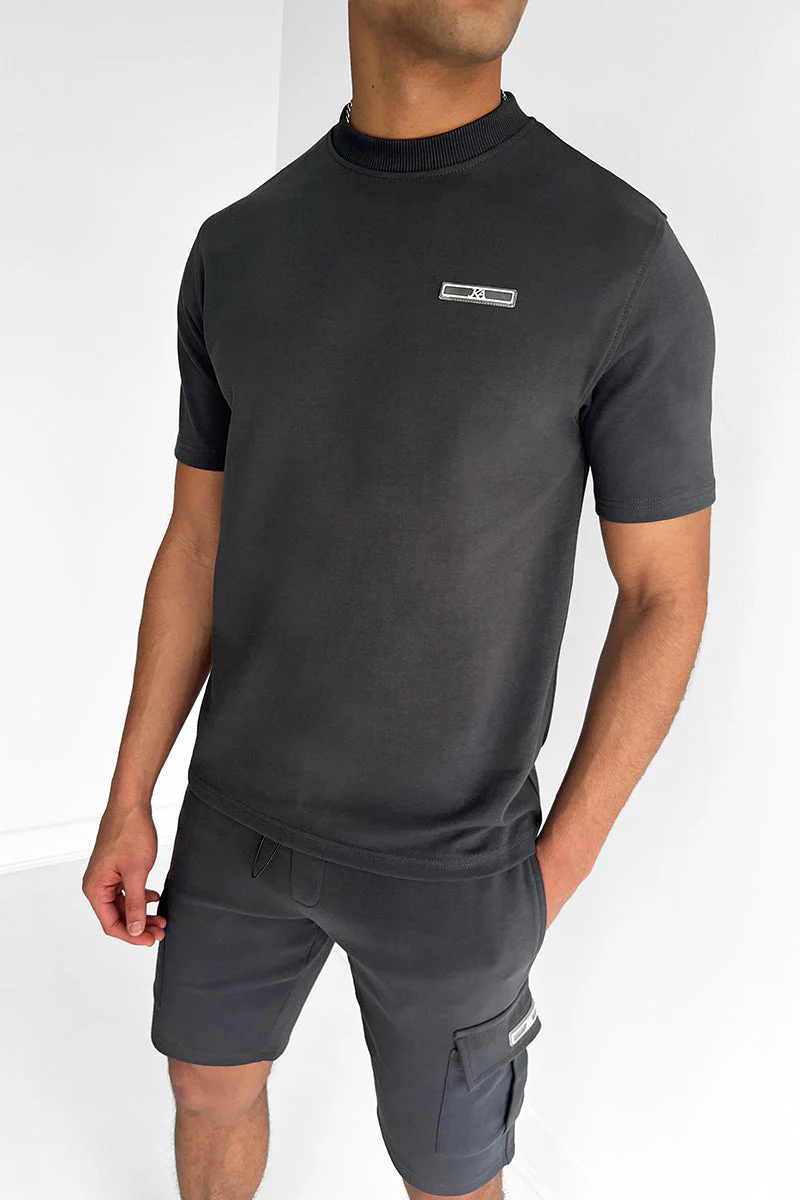Slim Fit Leisure Set for Men with Cargo Shorts, Premium 100% Cotton Fabric, Tailored Design, Comfortable Everyday Wear - Image 4