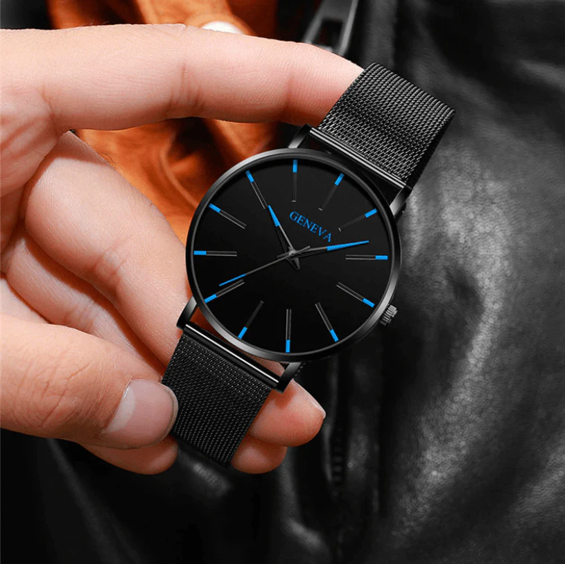 Slim men’s business watch – minimalist design, stainless steel, for everyday and formal occasions - Image 4