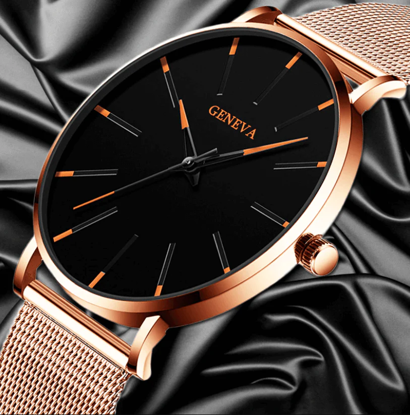 Slim men’s business watch – minimalist design, stainless steel, for everyday and formal occasions - Image 9