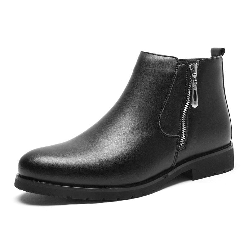 Slip-Resistant Refined Men’s Ankle Boots - Leather, Business - Image 5