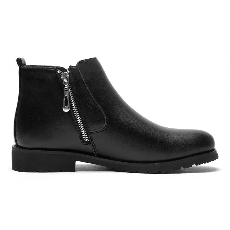 Slip-Resistant Refined Men’s Ankle Boots - Leather, Business - Image 6